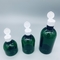 Koyu Yeşil Boş Toptan 50ml 100ml 150ml Yuvarlak Özel Şampuan Şişesi PET Kozmetik Plastik Pompa Şişesi