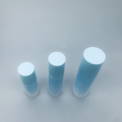Kalite  Blue Plastic Cosmetic Airless Pump Bottles For Essential Oil Fabrika